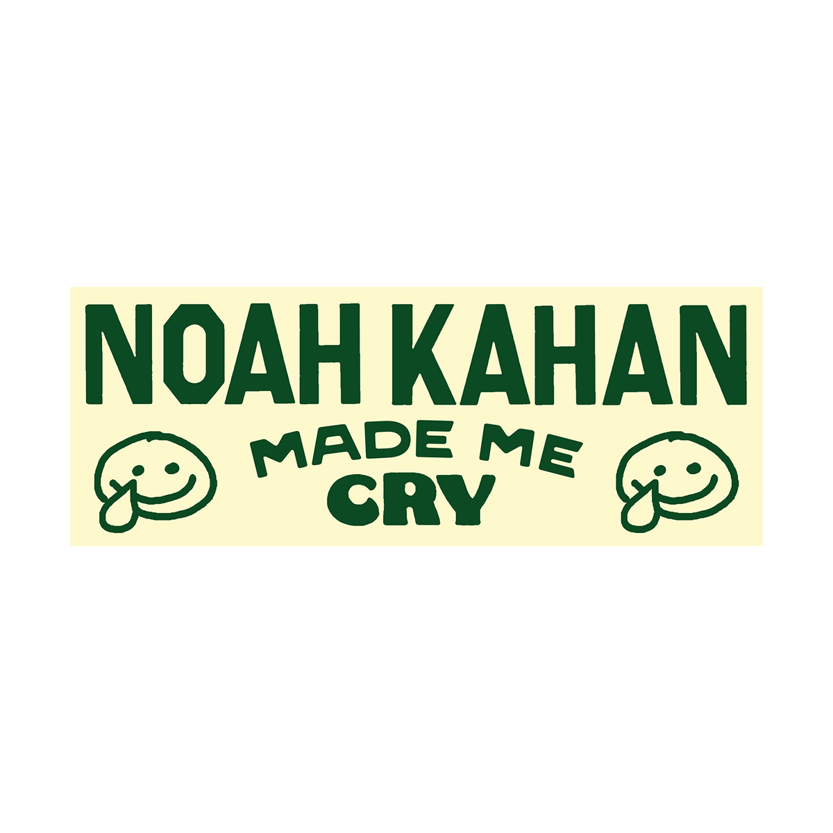 Noah Made Me Cry Bumper Sticker